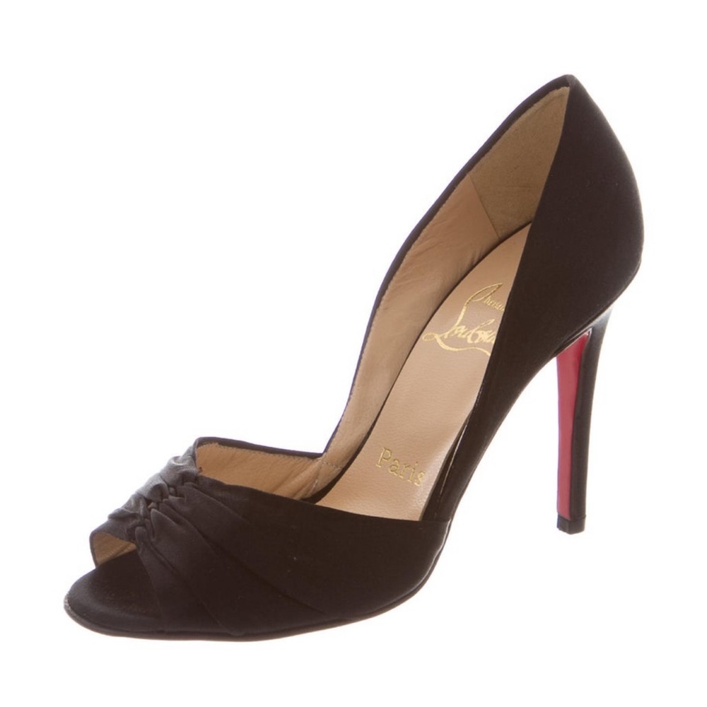 NWOT Christian Louboutin peep-toe pumps